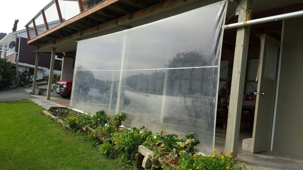 Clear PVC weather drops