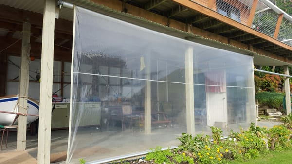 Clear PVC weather drops